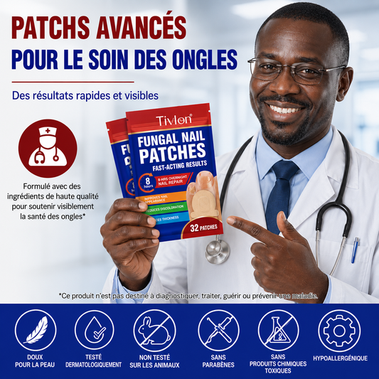 PureOngles - Solution Révolutionnaire de 32 Patchs Actifs pour Ongles