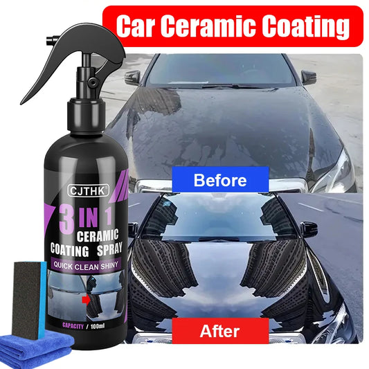 Kit de Protection Céramique Nano - Brillance Extrême et Effet Hydrophobe Durable