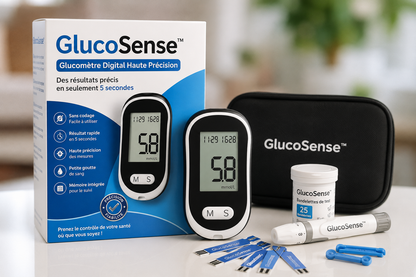 GlucoSense - Glucomètre Digital Intelligent de Haute Précision